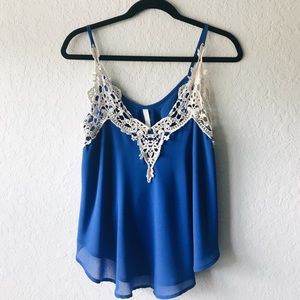 Royal Blue Lace Tank